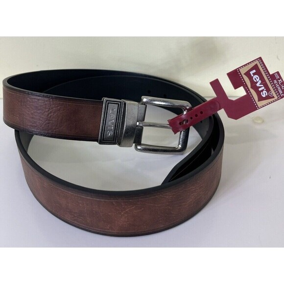 Levi's Men's Reversible Belt Black Brown Style 11LP02X001 Size XL NEW - Picture 1 of 6